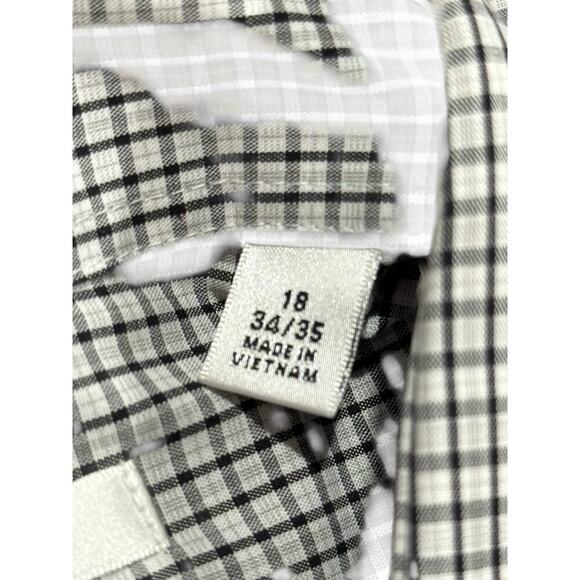 Van Heusen Checked Multicolor Shirt Size 18 34/35 Wrinkle Free Regular Fit NWT - Picture 14 of 15